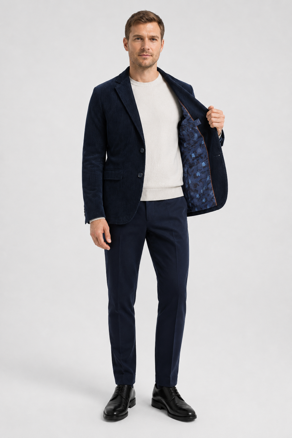 NOMU | Men's Corduroy Blazer – Classic Tailored Smart Casual Jacket