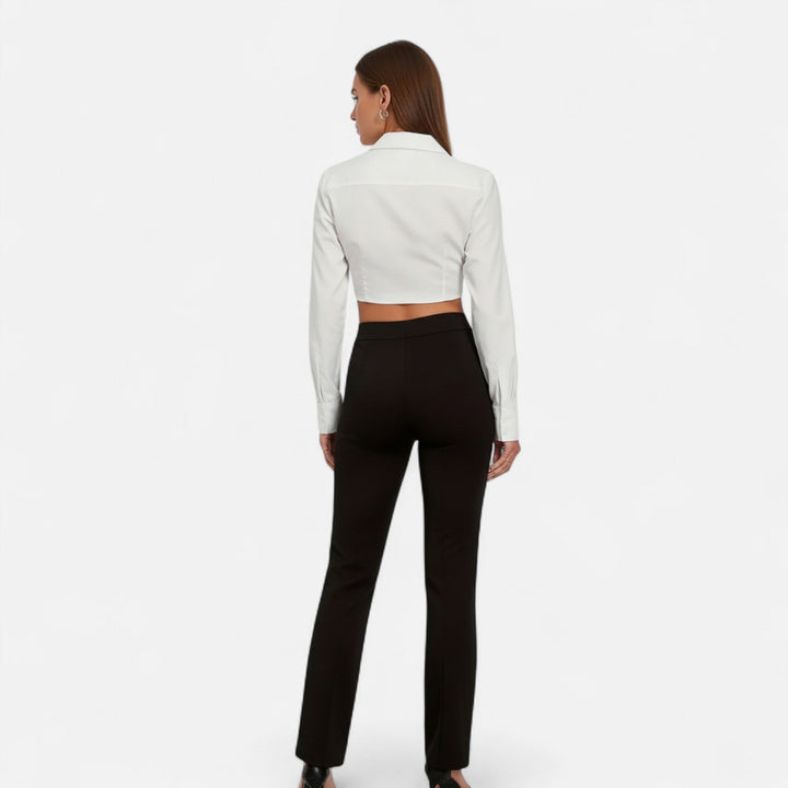 Women’s Stretch Knit Trousers – Effortless Sophistication
