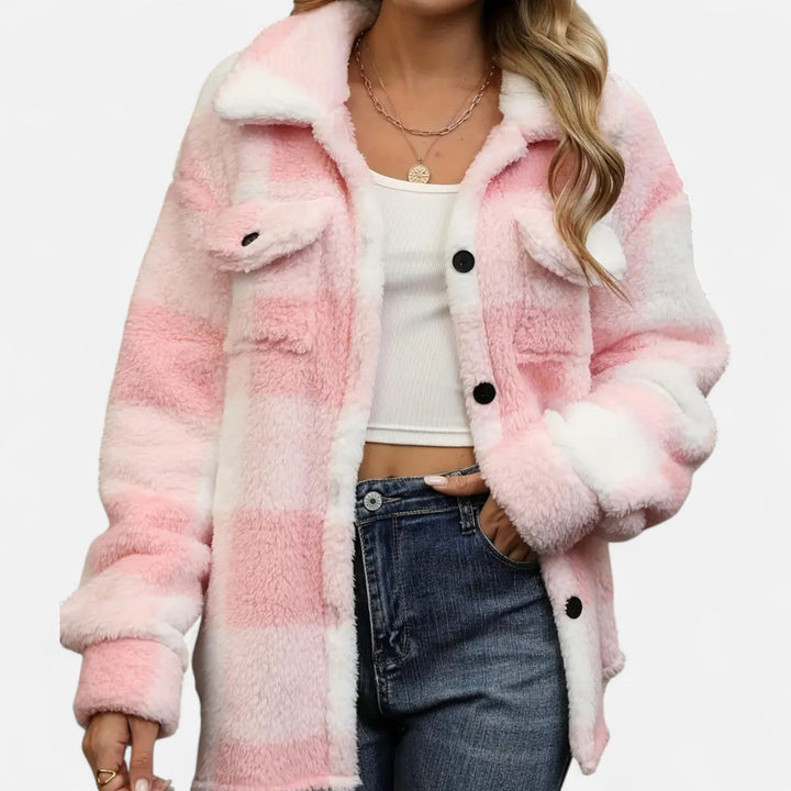 Women’s Plush Fleece Coat – Timeless Elegance