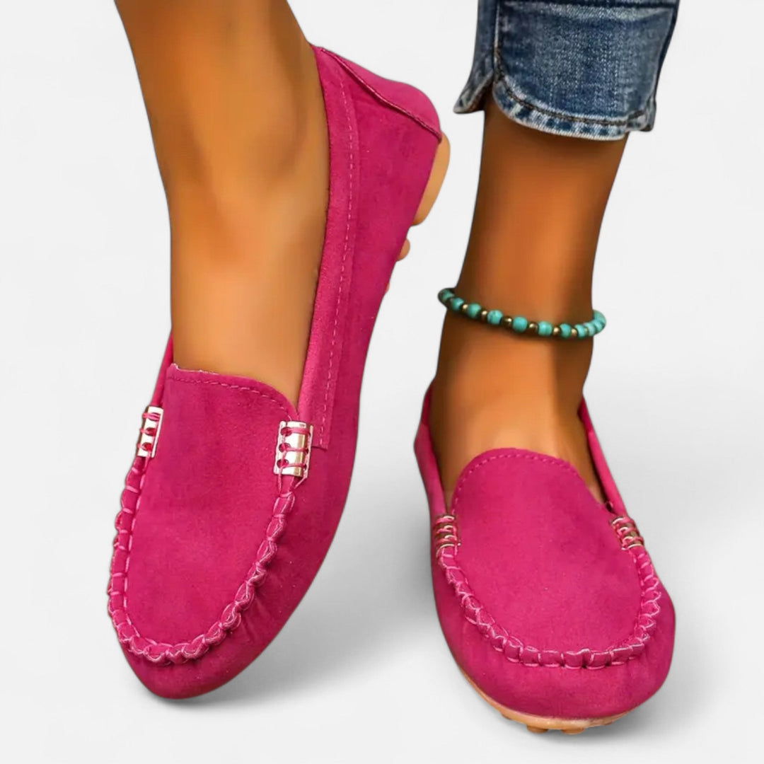 Women’s Metal-Accent Loafers – Heritage Charm