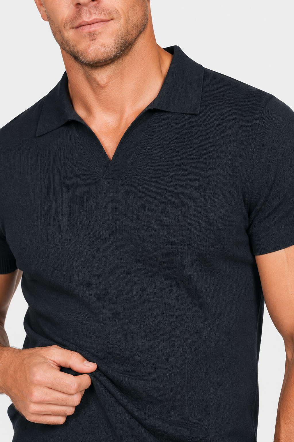 NOMU | Men’s Short Sleeve Open Collar Polo Shirt