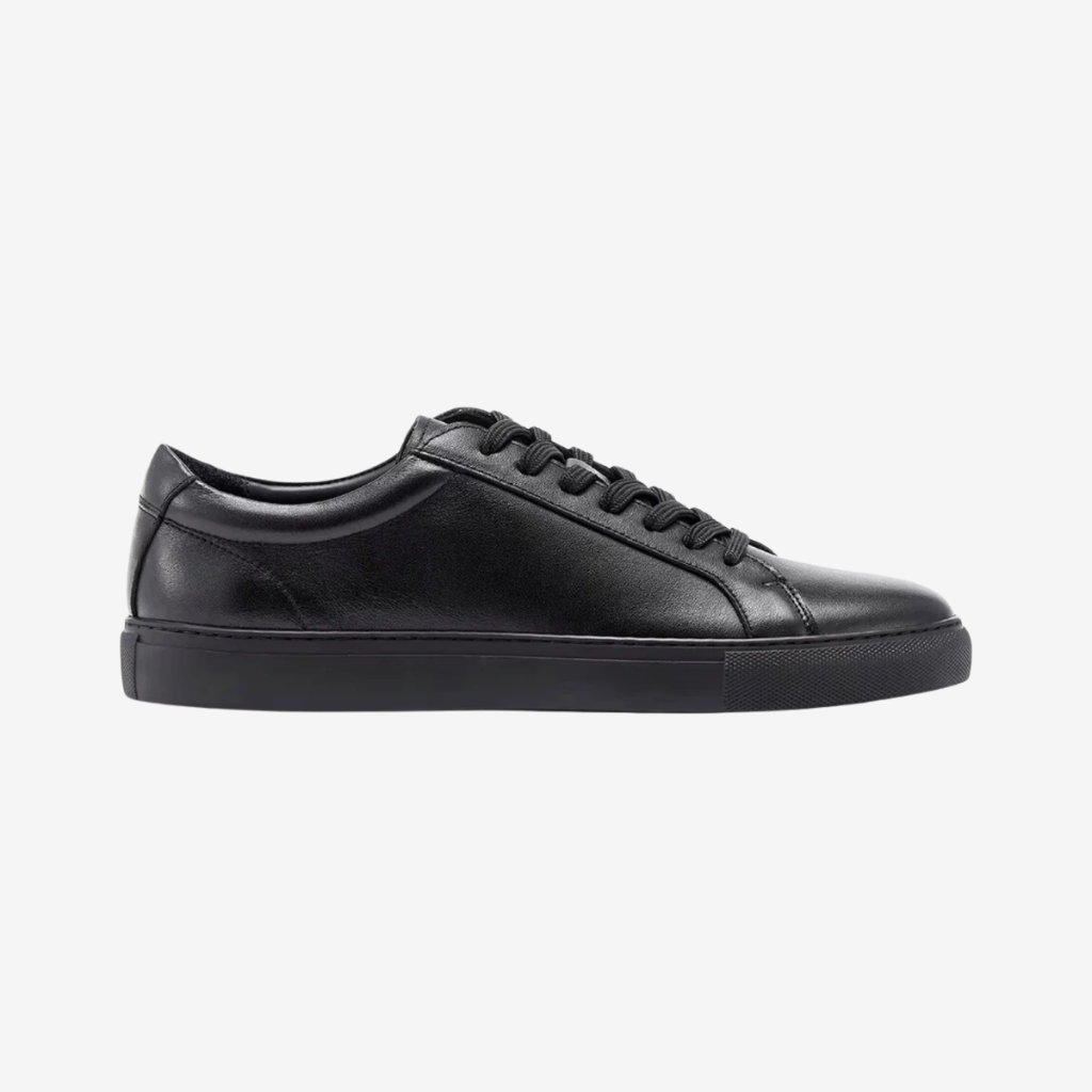 NOMU | Men's Minimalist Leather Sneakers – Classic Low-Top Casual Shoes