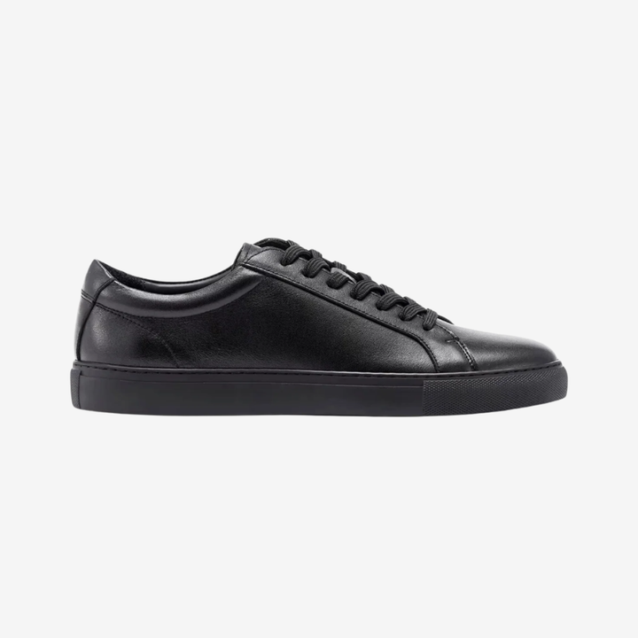 NOMU | Men's Minimalist Leather Sneakers – Classic Low-Top Casual Shoes