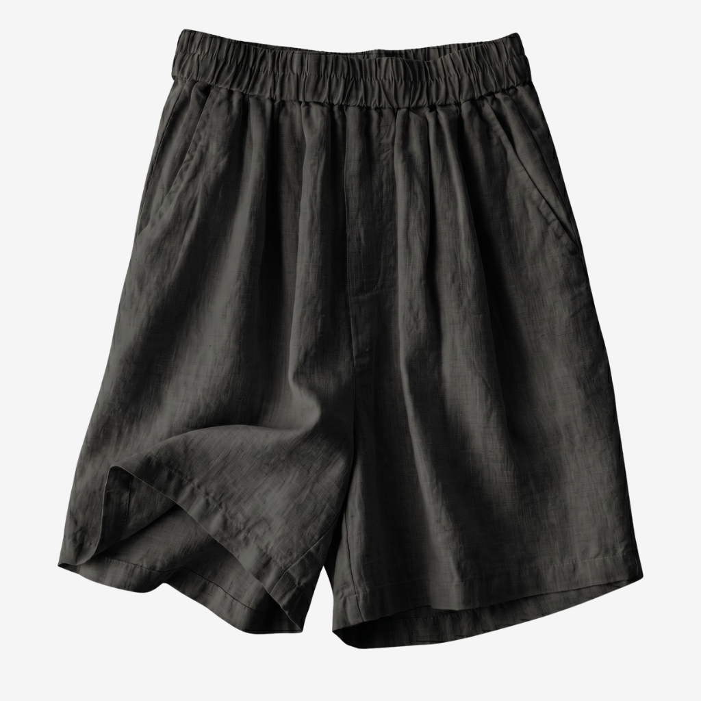 NOMU | Women’s Elastic Waist Linen Shorts