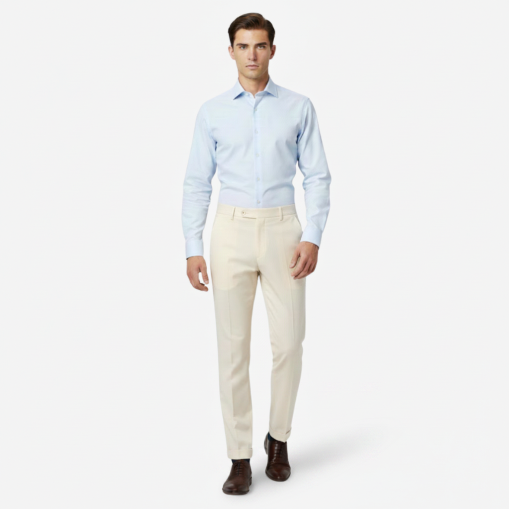 NOMU | Men's Slim Fit Dress Trousers – Tailored Formal Ankle Pants