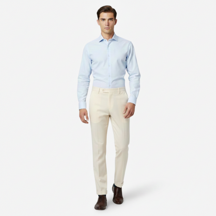NOMU | Men's Slim Fit Dress Trousers – Tailored Formal Ankle Pants