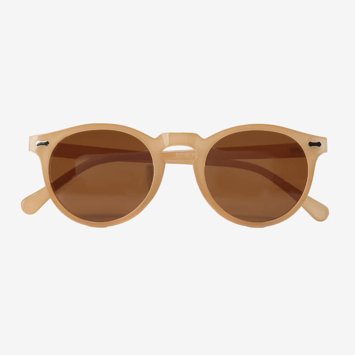 NOMU | Round Frame Sunglasses for Men and Women, Tinted Lenses with Full Rim Design