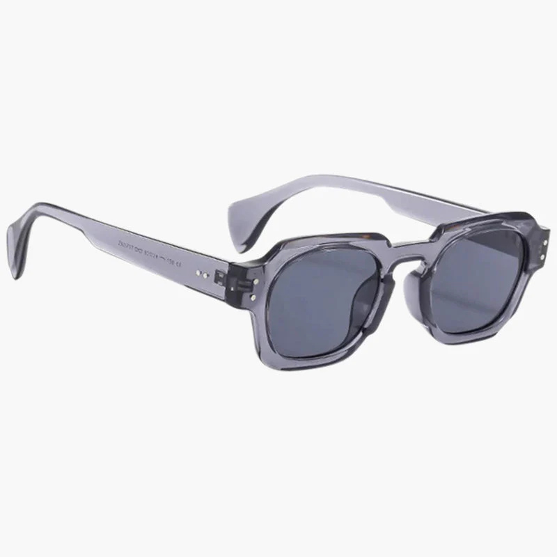 NOMU | Men's Retro Square Sunglasses – Thick Frame with Tinted Lenses