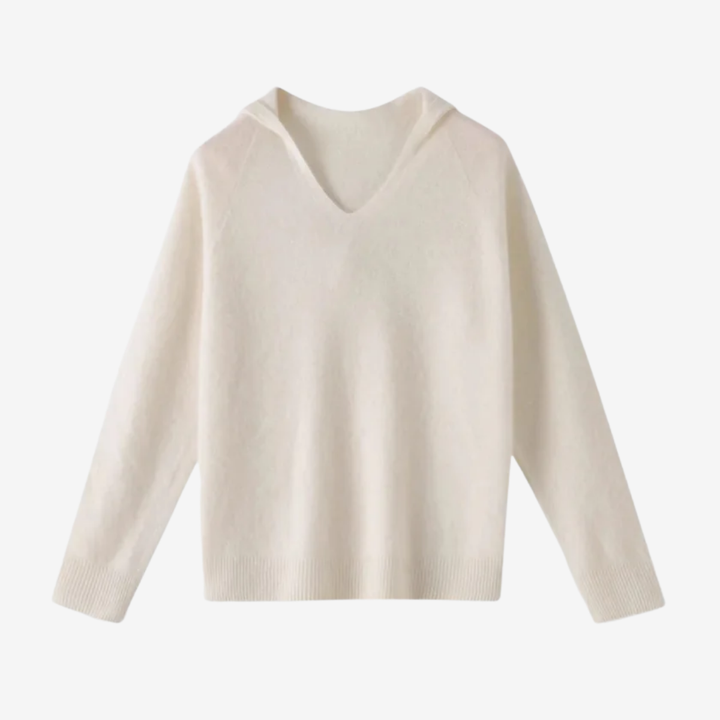 NOMU | Women's Hooded Knit Sweater – Soft Relaxed Pullover Hoodie