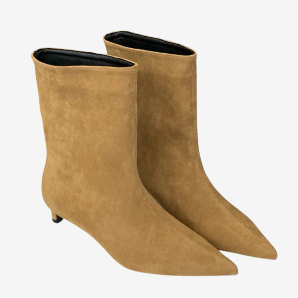 NOMU | Women’s Suede Pointed Toe Ankle Boots