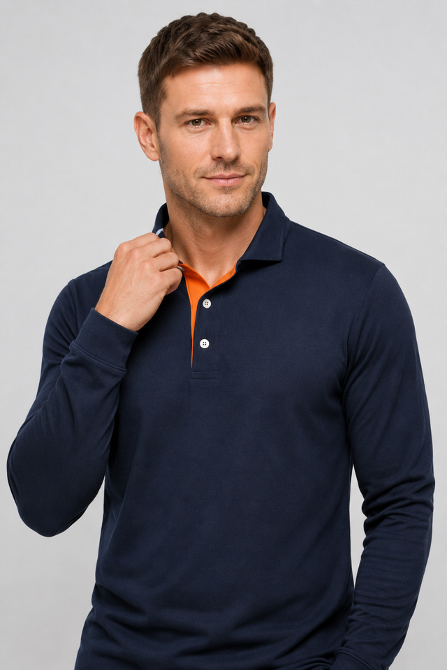 NOMU | Men's Long Sleeve Polo Shirt