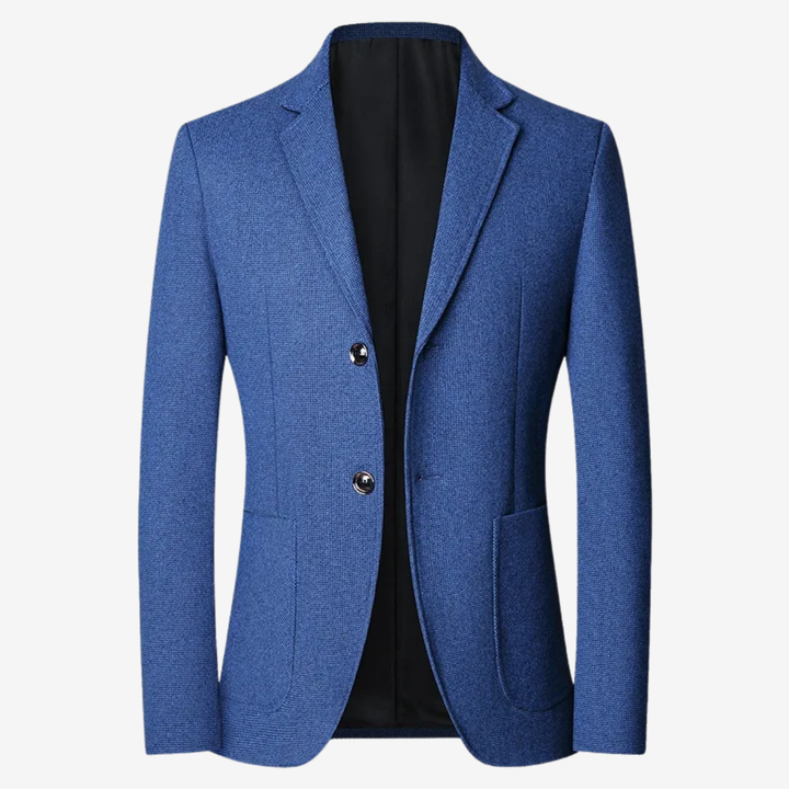 NOMU | Men's Textured Tailored Blazer – Smart Casual Single-Breasted Jacket