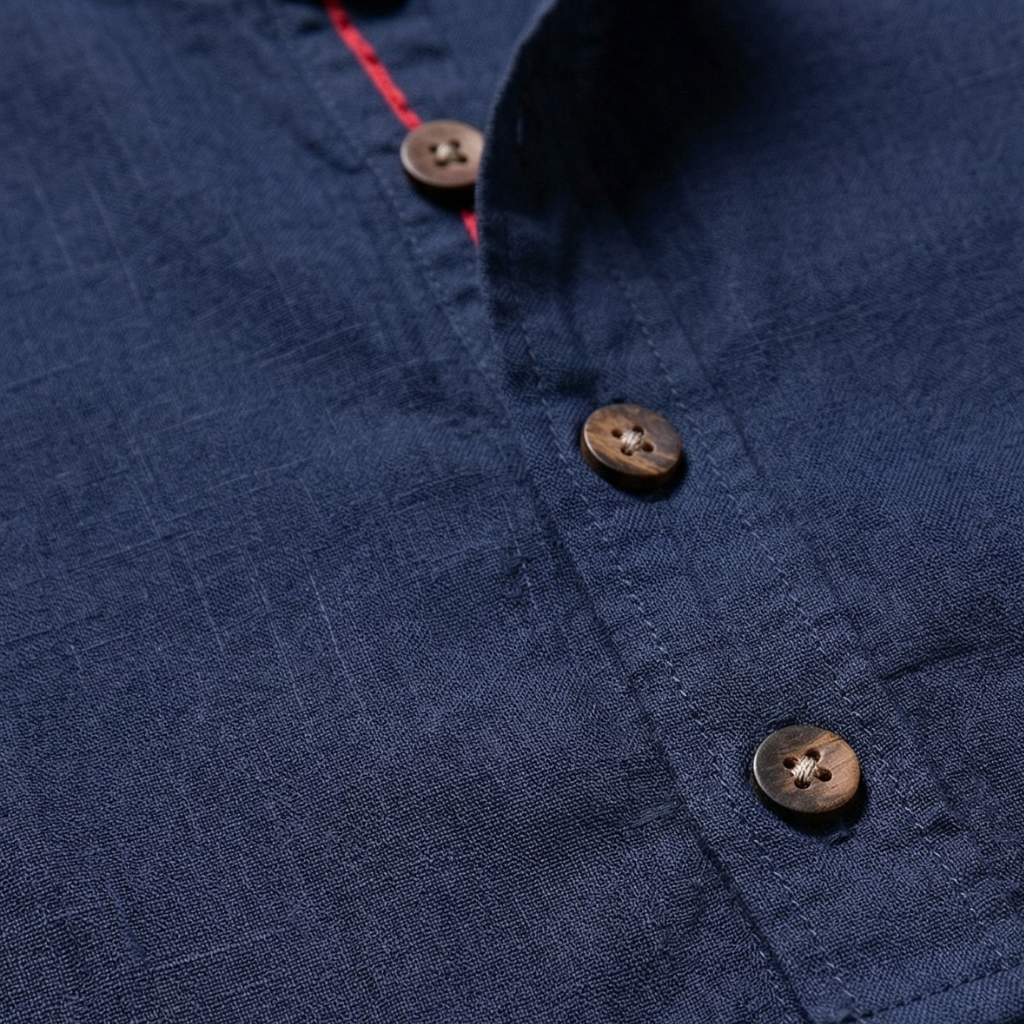 NOMU | Men’s Casual Mandarin Collar Shirt