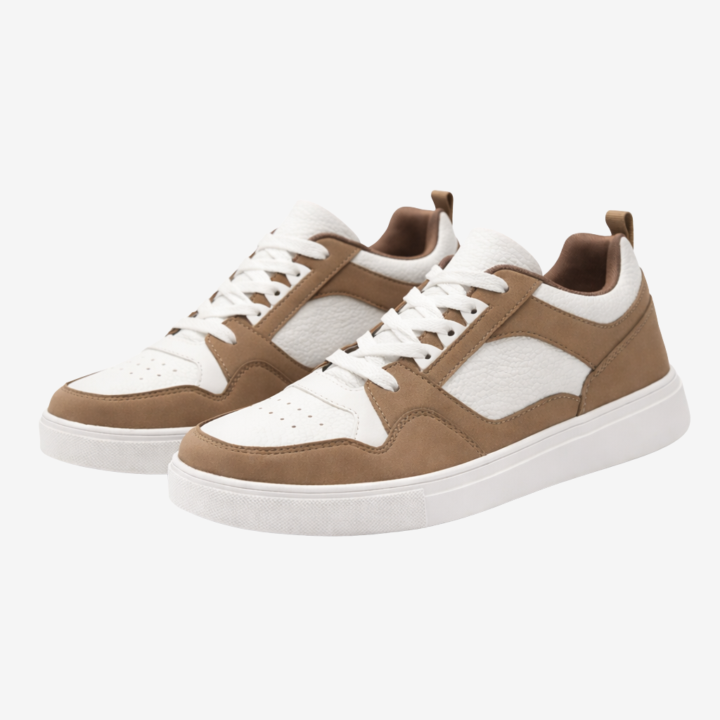 NOMU | Men's Colorblock Low-Top Sneakers – Casual Streetwear Lace-Up Shoes