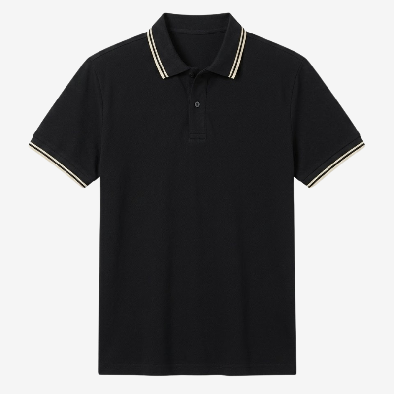 NOMU | Men's Classic Polo Shirt – Contrast Trim Casual Fit