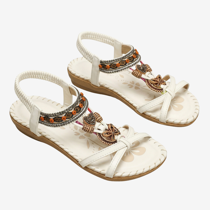 NOMU | Women’s Beaded Strap Flat Sandals