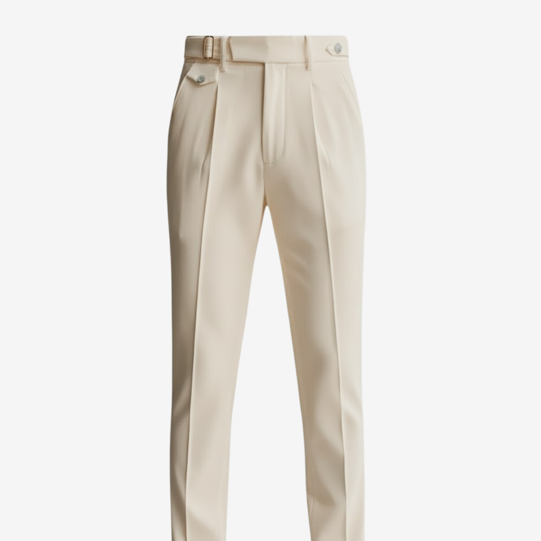 NOMU | Men's Slim Fit Ankle Dress Trousers – Modern Tailored Formal Pants