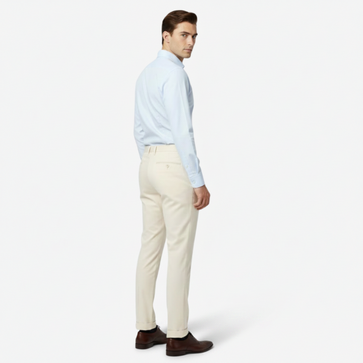 NOMU | Men's Slim Fit Dress Trousers – Tailored Formal Ankle Pants