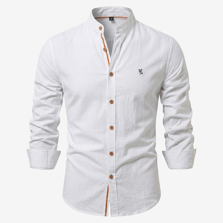 NOMU | Men’s Casual Mandarin Collar Shirt