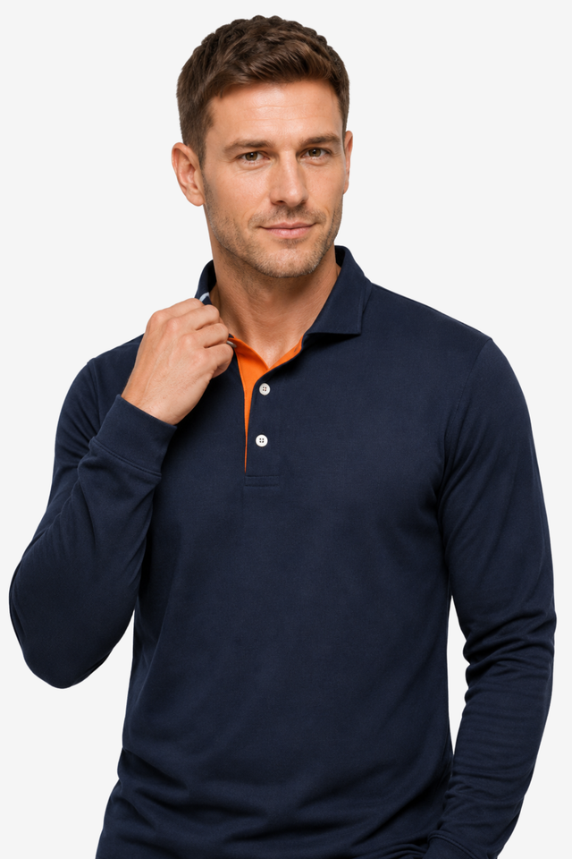 NOMU | Men's Long Sleeve Polo Shirt