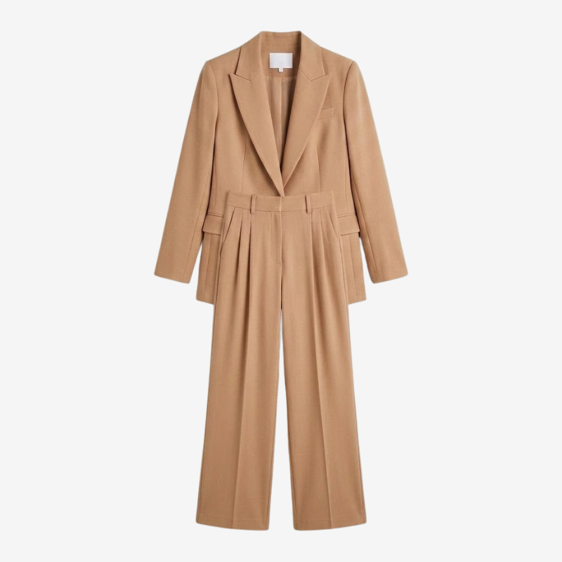 NOMU | Women's Tailored Blazer & Straight-Leg Trouser Set – Minimalist Power Suit Co-Ord