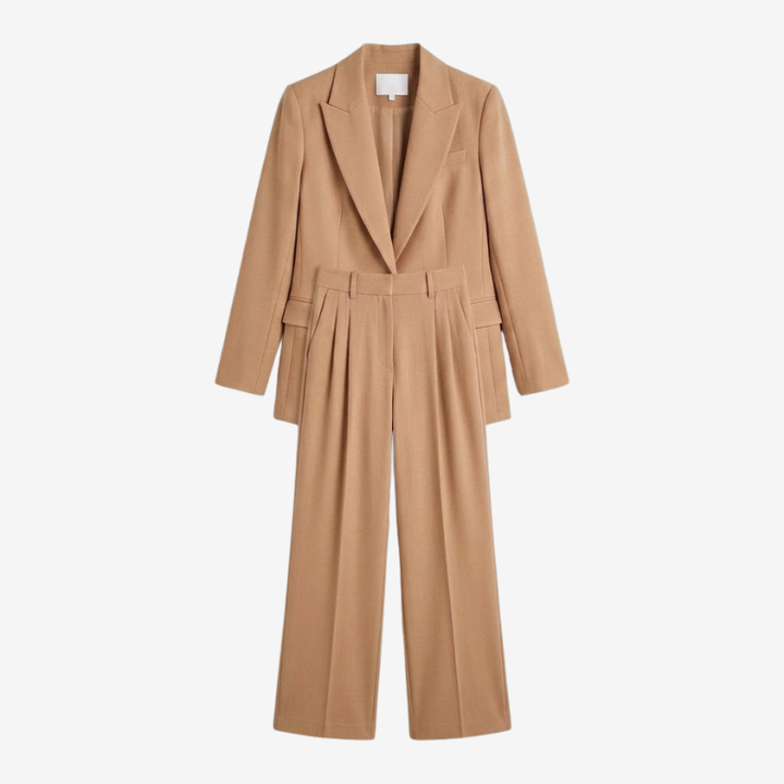 NOMU | Women's Tailored Blazer & Straight-Leg Trouser Set – Minimalist Power Suit Co-Ord