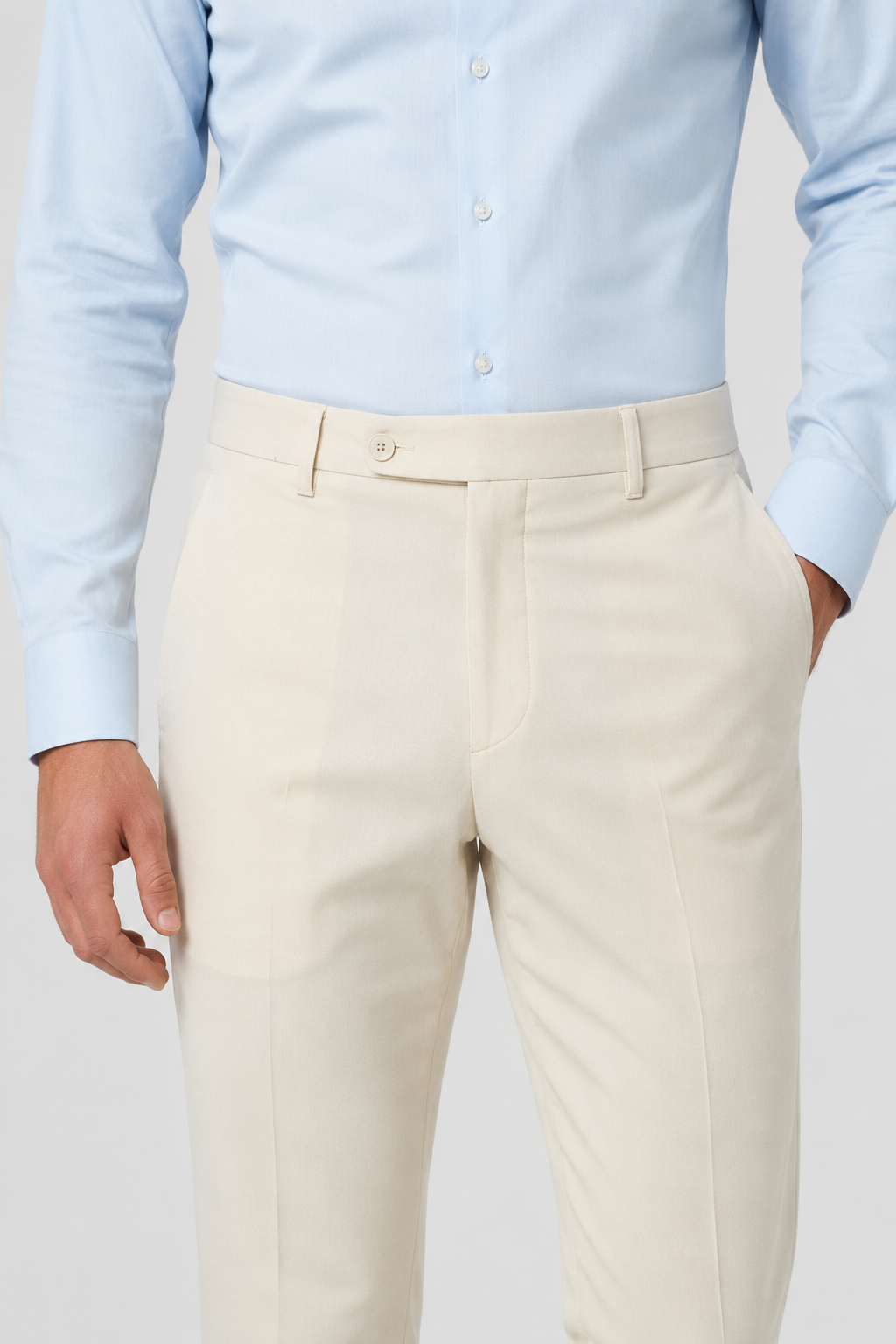 NOMU | Men's Slim Fit Dress Trousers – Tailored Formal Ankle Pants