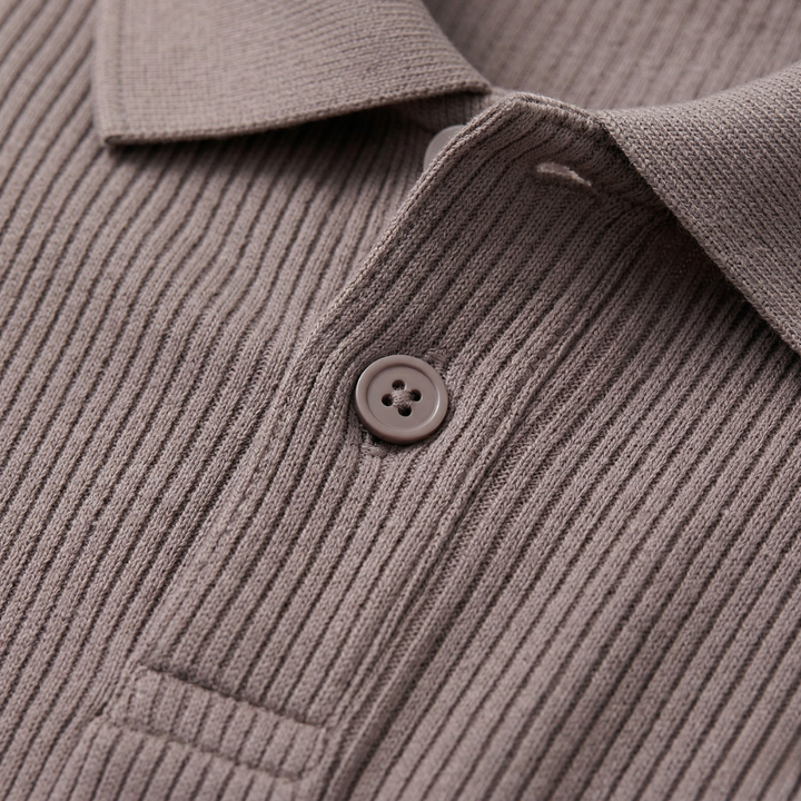NOMU | Men’s Knit Short Sleeve Polo Shirt