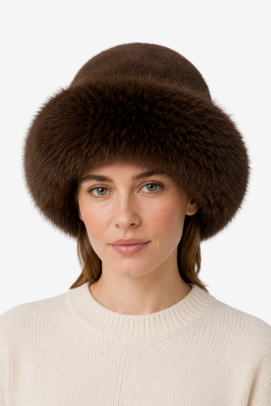 NOMU | Women's Faux-Fur Cuff Beanie – Plush Wide Cuff Winter Design
