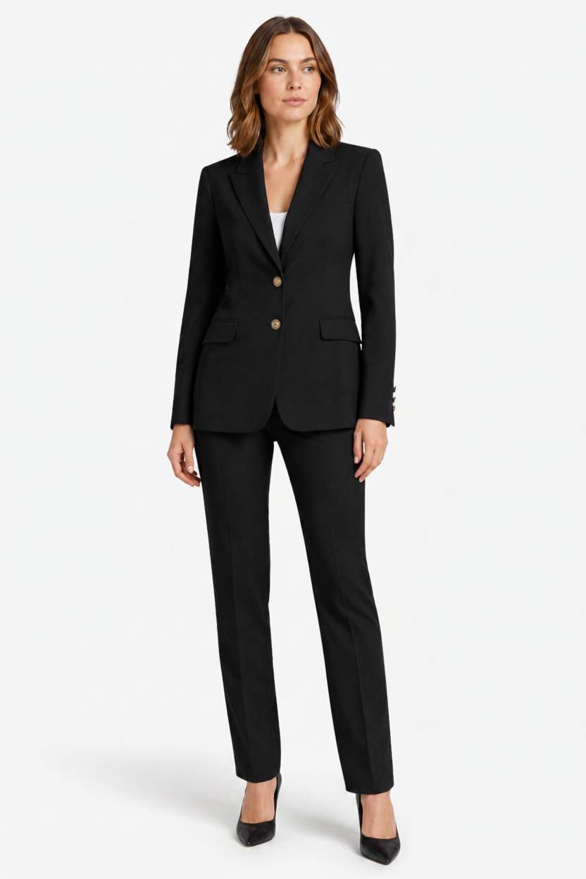 NOMU | Women's Tailored Blazer & Straight-Leg Trouser Set – Minimalist Power Suit Co-Ord