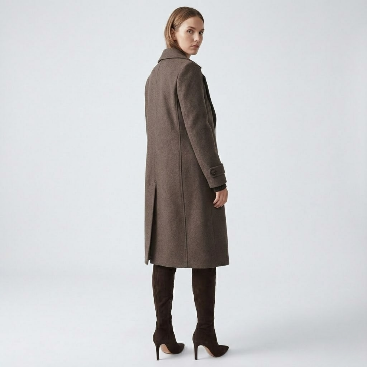 NOMU | Women's Knee-High Pointed Toe Boots – Elegant Slim Heel Tall Boots