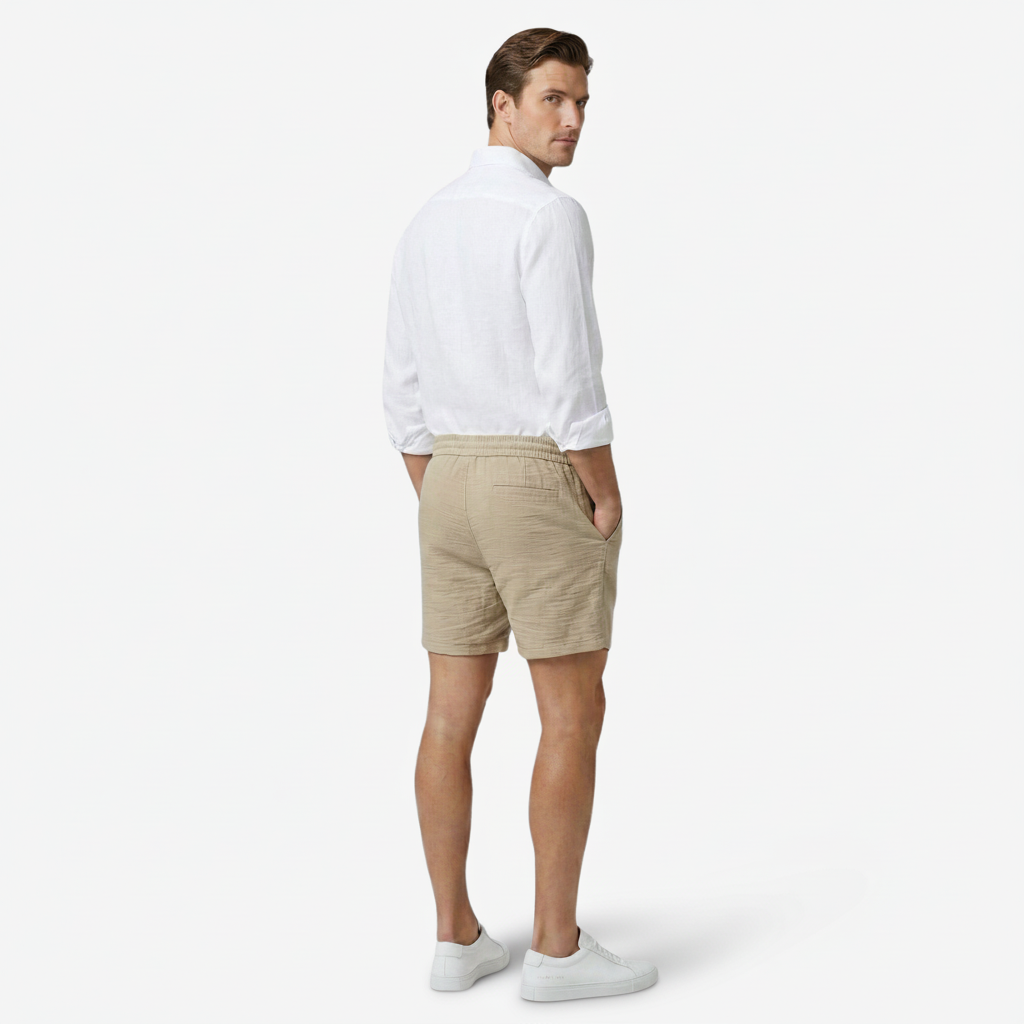 NOMU | Men's Drawstring Shorts – Elastic Waist Casual Pocket Design