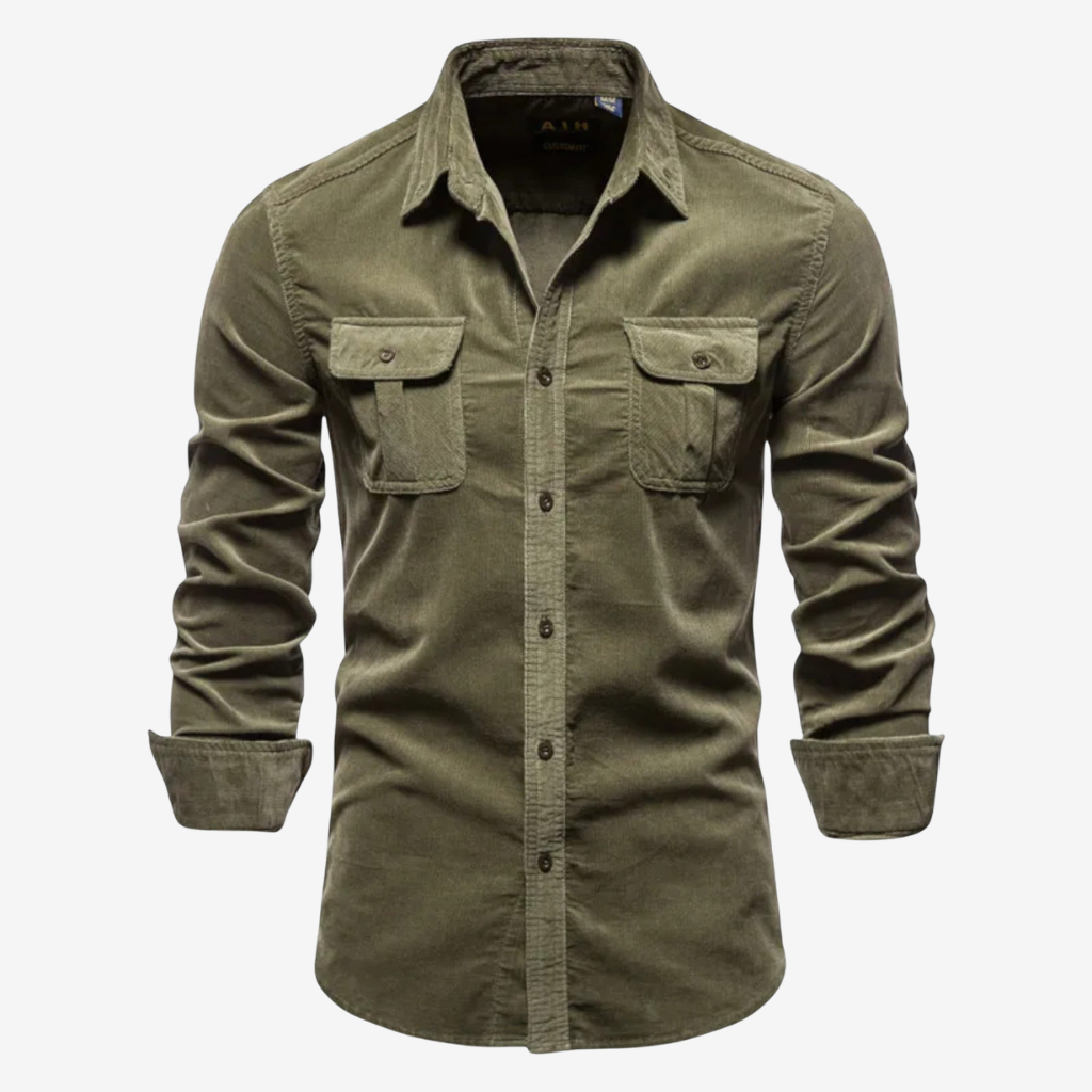 NOMU | Men’s Corduroy Business Casual Shirt