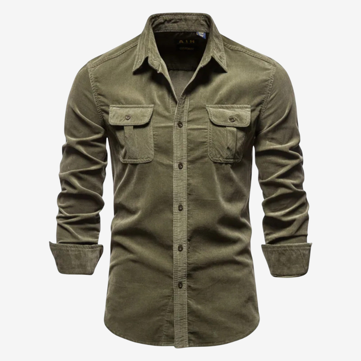 NOMU | Men’s Corduroy Business Casual Shirt
