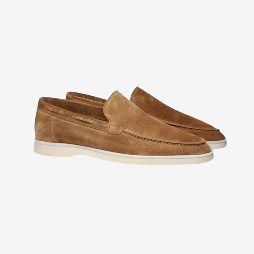 NOMU | Men's Minimalist Suede Loafers – Lightweight Slip-On Casual Shoes