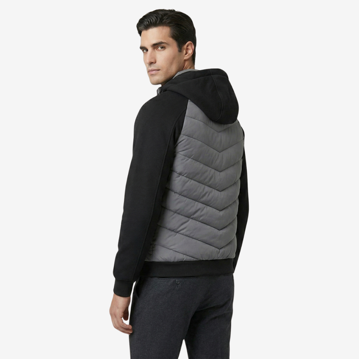 NOMU | Men's Hooded Puffer Jacket – Lightweight Insulated Zip-Up Outerwear