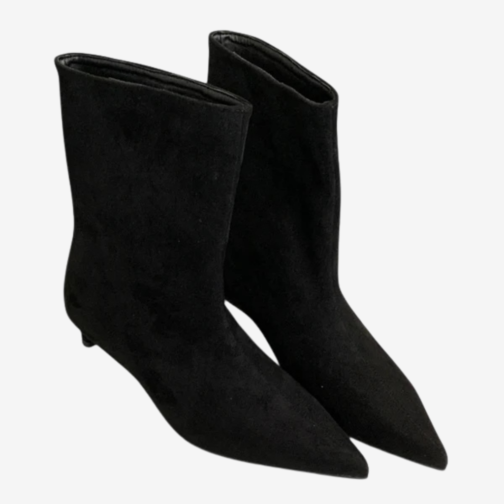 NOMU | Women’s Suede Pointed Toe Ankle Boots