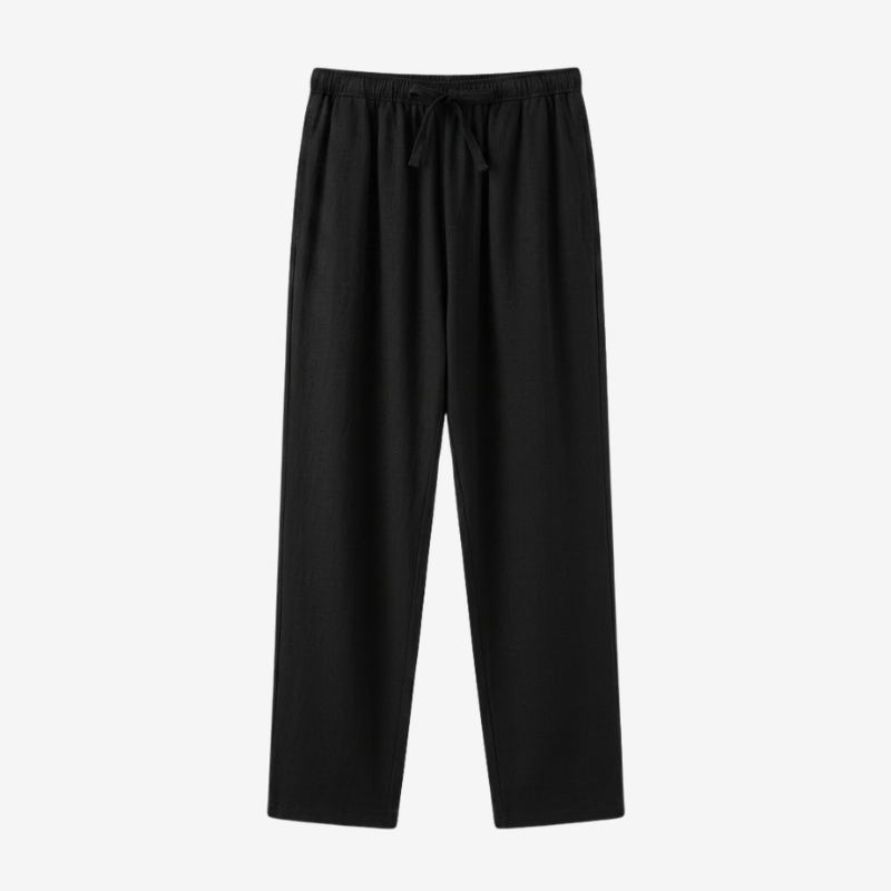 NOMU | Men's Linen Drawstring Pants – Relaxed Smart Casual Trousers