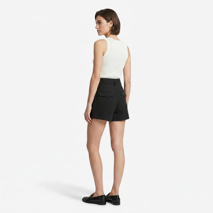 NOMU | Women's High-Waisted Tailored Shorts with Practical Pockets