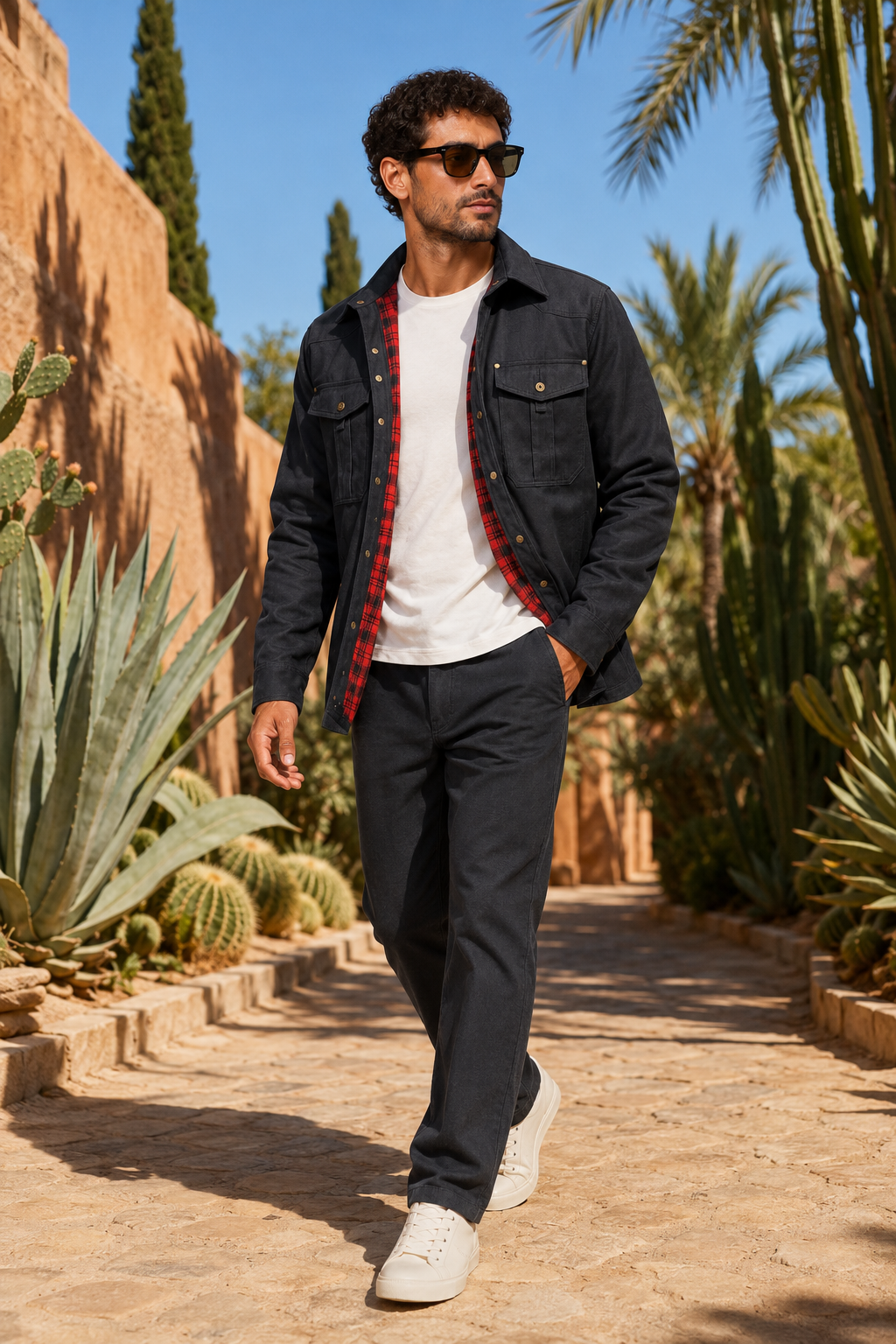 NOMU | Men's Utility Jacket Shirt – Button-Up Long Sleeve Casual Overshirt