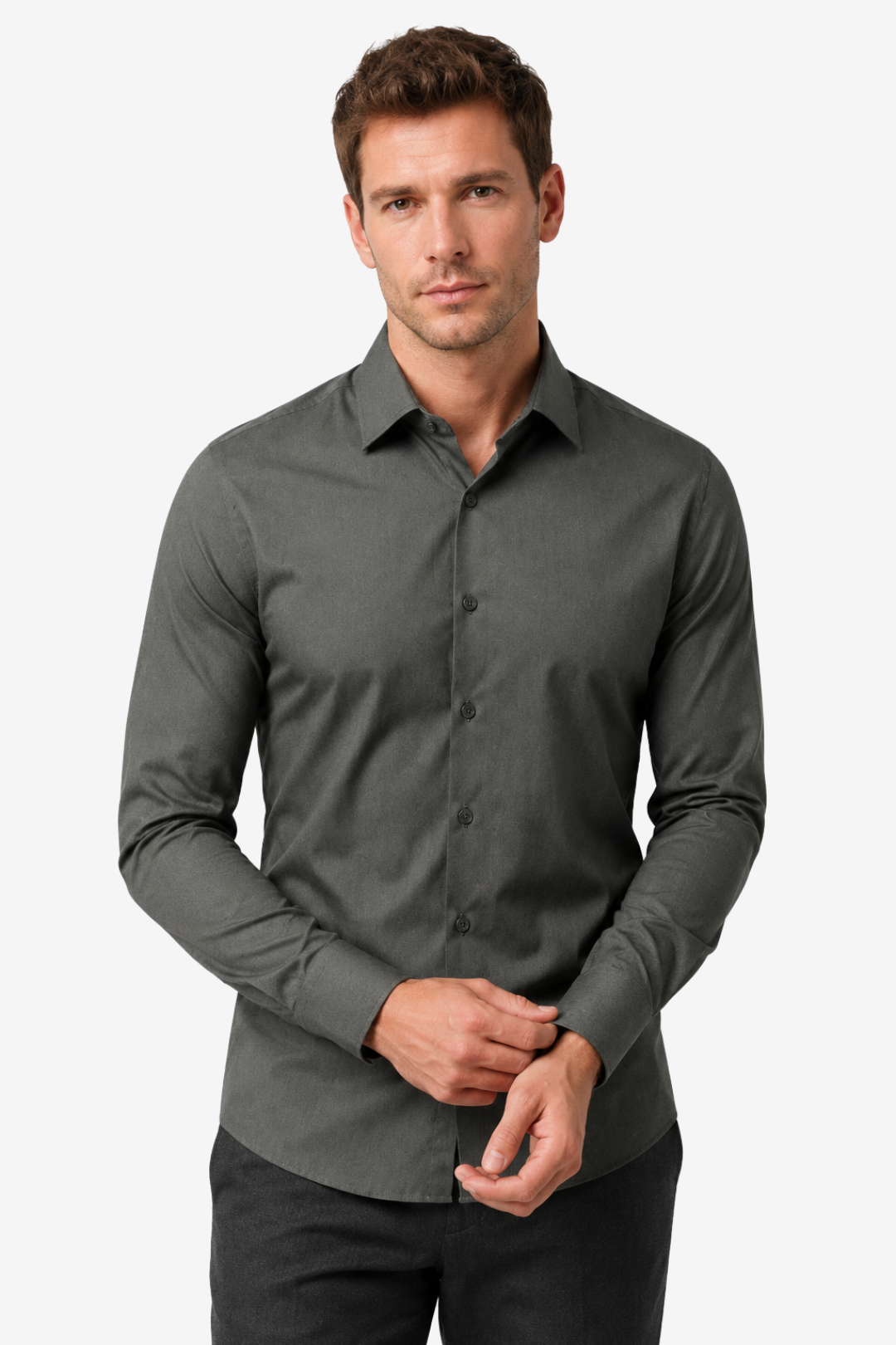 NOMU | Men’s Slim-Fit Button-Down Shirt