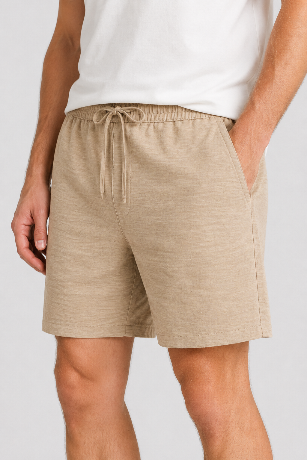 NOMU | Men's Drawstring Shorts – Elastic Waist Casual Pocket Design