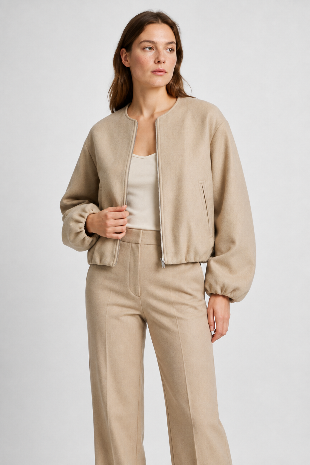 NOMU | Women’s Zippered Bomber Jacket
