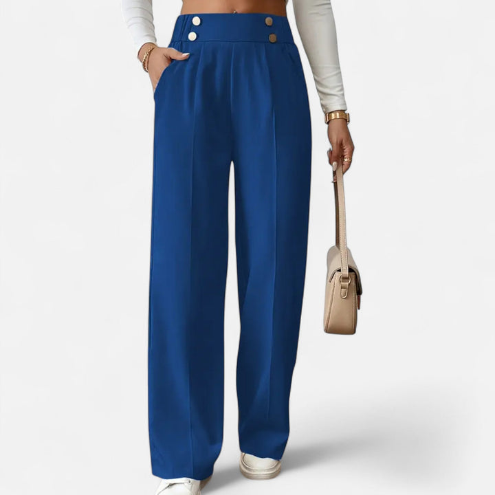 Women’s Button-Detail Pants – Refined Silhouette