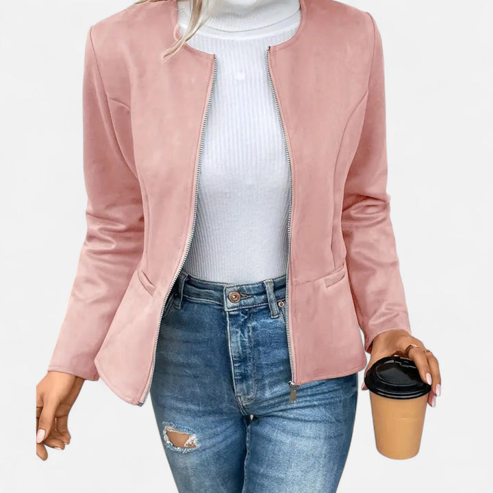 Women’s Slim Fit Zipper Jacket – Heritage Chic