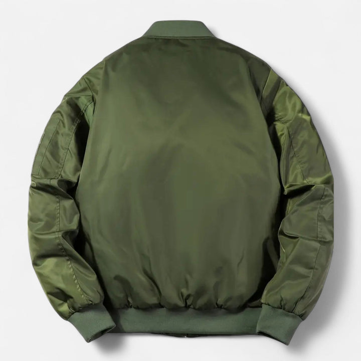 Men’s Polyester Vintage Inspired Bomber Jacket