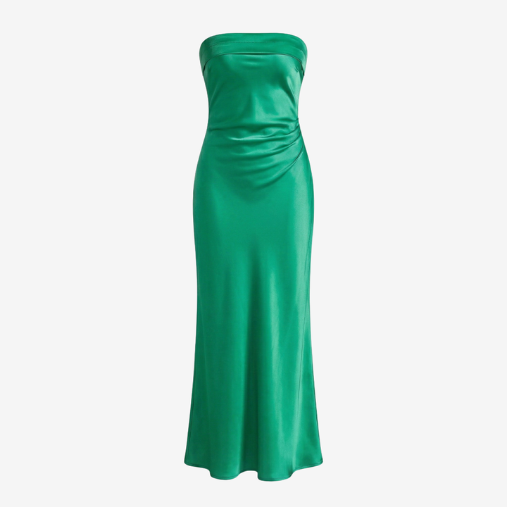 NOMU | Women’s Strapless Satin Maxi Dress