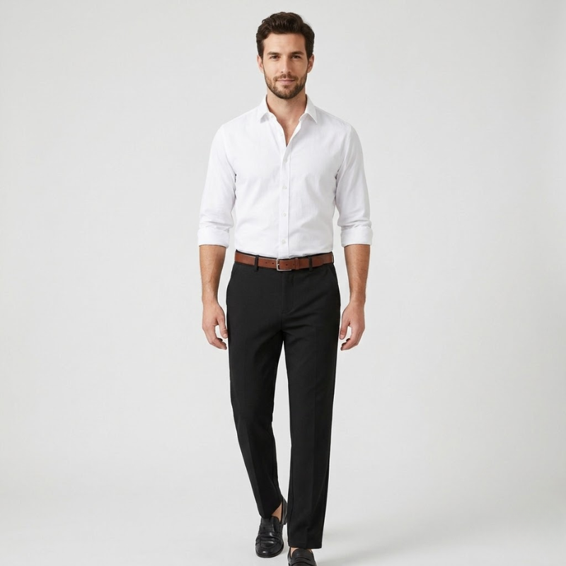 NOMU | Men's Tailored Dress Pants – Slim Fit Smart Casual Trousers