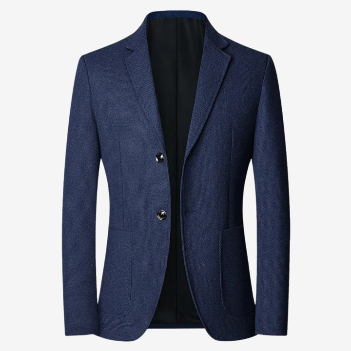 NOMU | Men's Textured Tailored Blazer – Smart Casual Single-Breasted Jacket