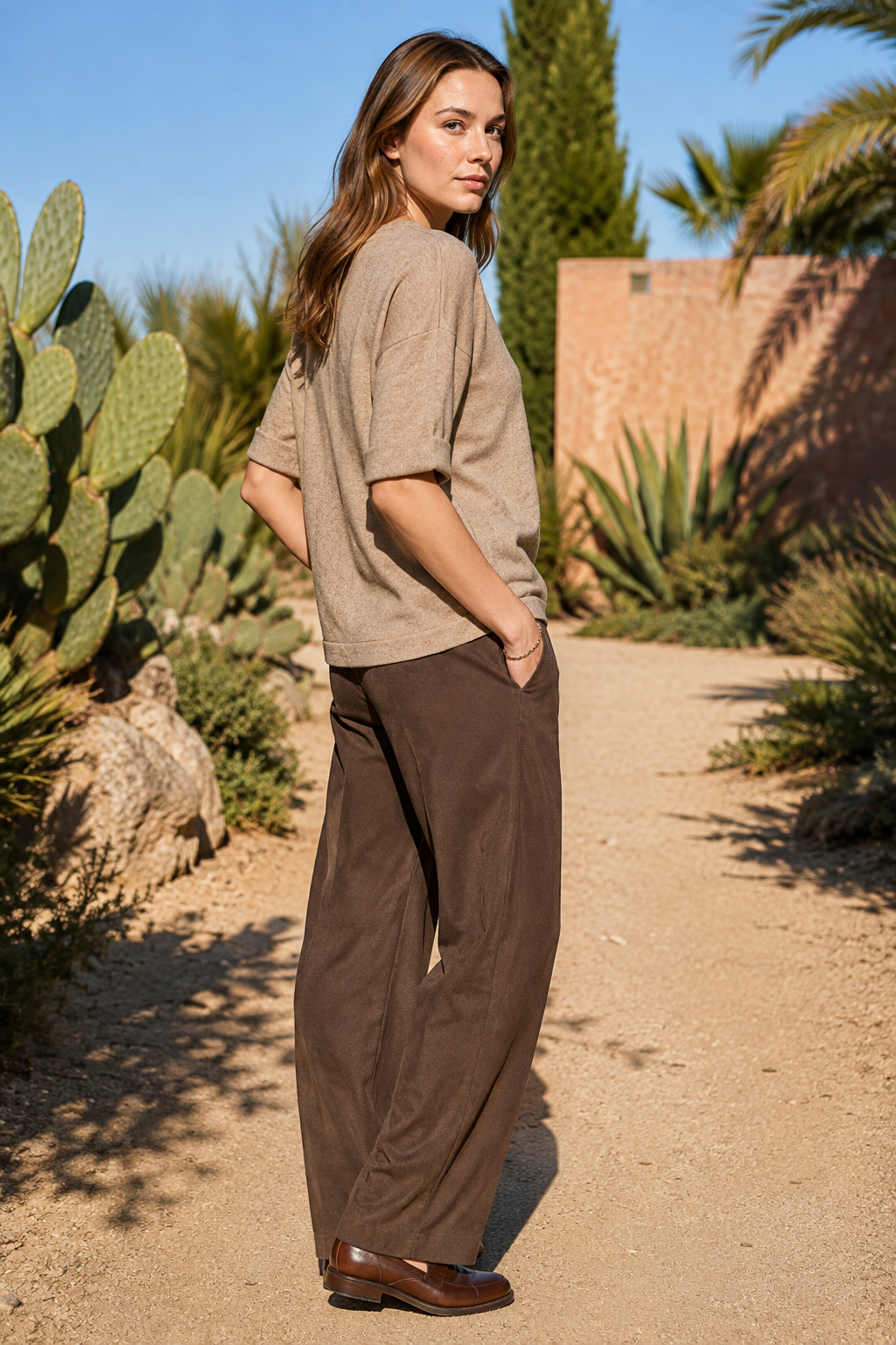 NOMU | Women’s V-Neck Short Sleeve Knit Top